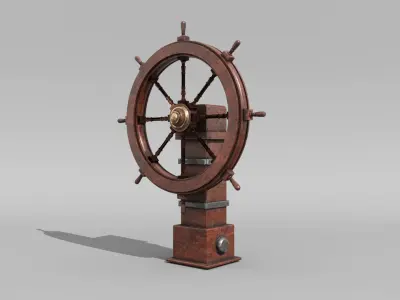 Pirate Ship Wheel 3D model