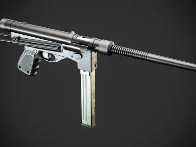Vigneron M2 SMG Low-poly 3D model