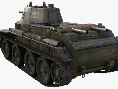 Tank BT 7 Mental Ray 3D model