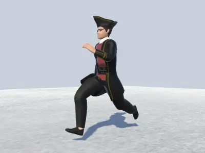 Pirate 3 Avatar Rigged  Low-poly 3D model