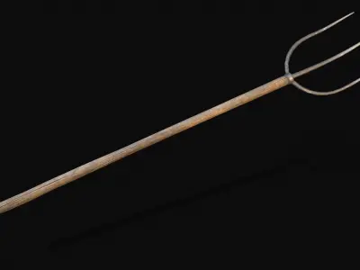 Medieval Farming Tools Low-poly 3D model