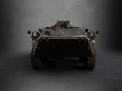 BTR-80 APC Low-poly 3D model
