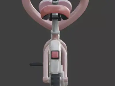 Stylized 3D Valentine  Bicycle Model Low-poly 3D model purchase