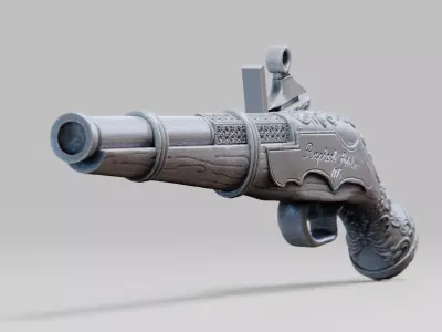  flintlock 3D print model