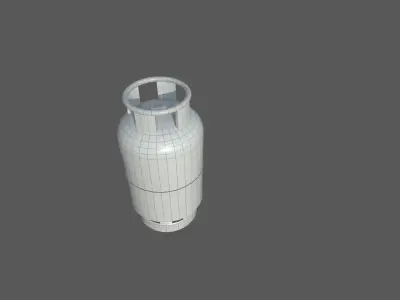 Propane Gas Tank Low-poly 3D model