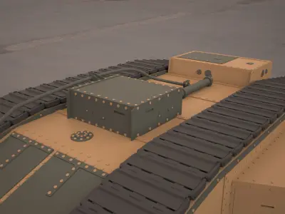 Mark V tank 3d model 3D model