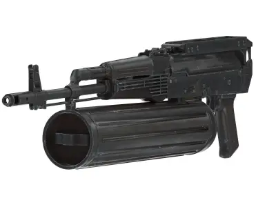 AK-74 PP-19 Mag Low Poly PBR Realistic Low-poly 3D model