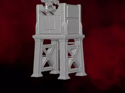 Watch Tower 2025 STL Files For Action Figures 3D print model