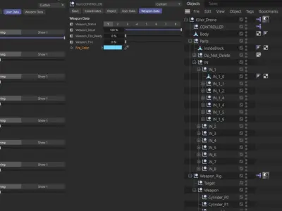 Futuristic Weapon Rig  Free 3D model