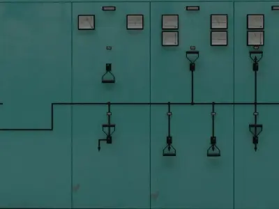 Control Panel Wall 3D model