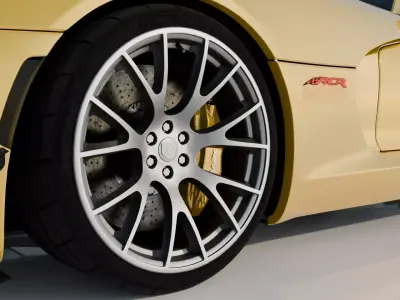 Dodge Viper ACR 2016 High Detail Game Ready Cinematic Low-poly 3D model