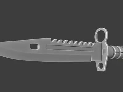 M9 BAYONET Free low-poly 3D model buy