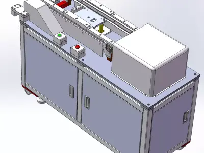 With assembly line lift 3D model