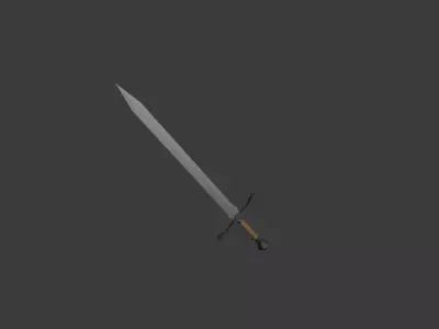 Sword Free low-poly 3D model 3