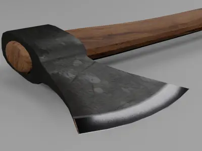 Axe 3d Model Low-poly 3D model