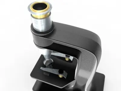 microscope 3D model purchase