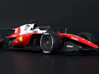 Ferrari SF 26 F1 2026 Low-poly 3D model