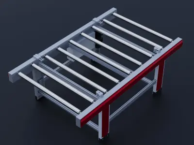 Plate conveyor line 3D model