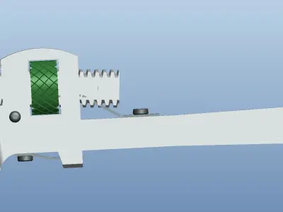 F-type olecranon wrench 3D model
