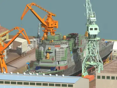 Building Ship 3D model