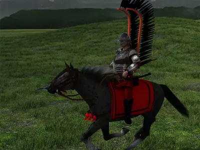 Polish Winged Hussars 3D model