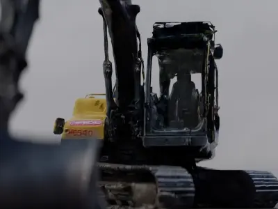 Excavator Digger - Construction Site Asset 3D model