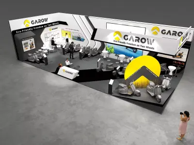 Two wheeler exhibition 3D model