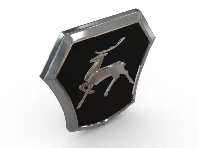 gaz logo 3D model from CGTrader