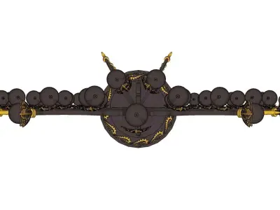 there are lots of lamps in the tang dynasty of China 3D model