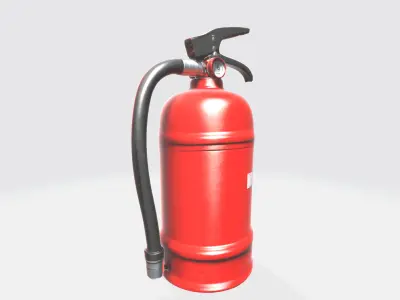 Red Tank Fire Extinguisher 3d Generative Model 3D model