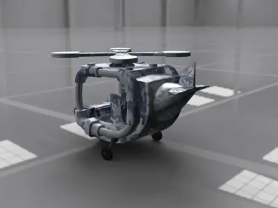 Light Chopper Cartoon 3D model