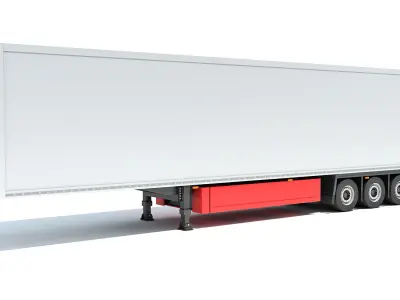 Refrigerator Semi Trailer 3D model