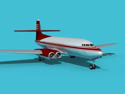 AVRO Canada C-102 Jetliner V03 3D model