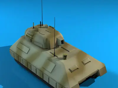 Electronic war Tank 3D model purchase