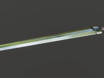 Handcrafted Realistic Greatsword Replica - 3D Model Low-poly 3D model