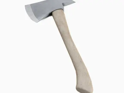 Fire Axe 04 Low-poly 3D model