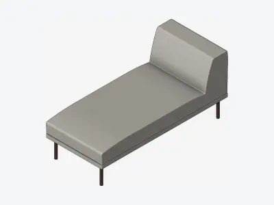 Seat - Chaise - Simplicity Low-poly 3D model