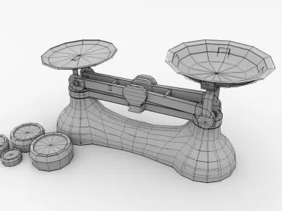Kitchen Weighing Scale 3D model