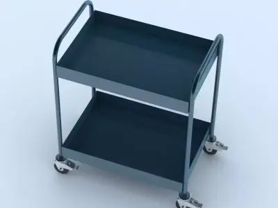 Tableware collection cart 3D model