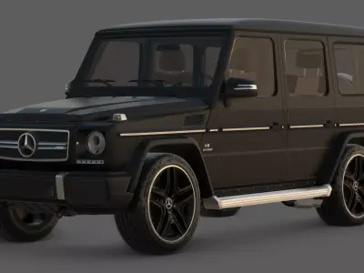 2015 Mercedes-Benz G-Class G 63 AMG 3D Model Low-poly 3D model