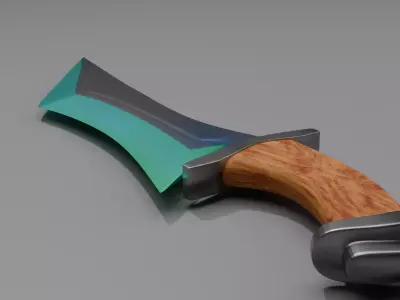 Stylized Dagger high poly  3D model