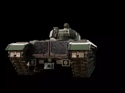 Tank M48 - 3d modeling  3D model