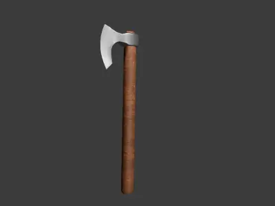 Battle Axe  Free low-poly 3D model purchase