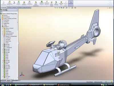 helicopter Free 3D model 2