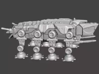6MM SCALE AT-OT WALKER MINIATURE MODEL FOR SCIFI GAMES EPIC 3D print model