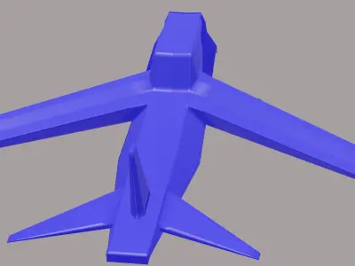Airplane Free low-poly 3D model buy