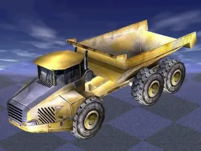 Industrial Truck Low-poly Low-poly 3D model