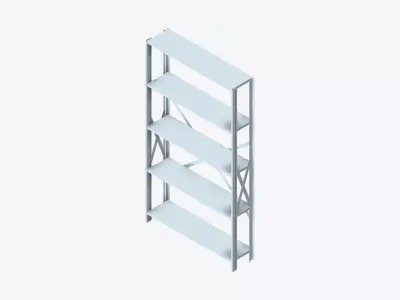 Shelving - Open - Locka - Durable Extra Low-poly 3D model