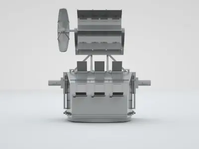 Naval Fire Control Director System Mk8 Mk12 3D model