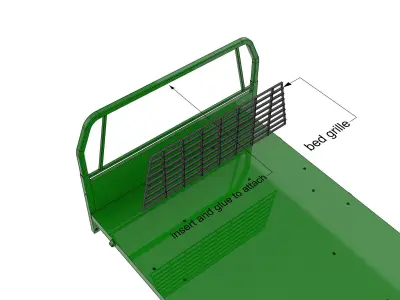 OFF ROAD PICKUP TRUCK STANDARD BED FOR 1 10 SCALE 3D print model